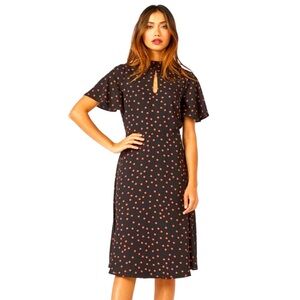 Polka Dot Black Dress NWT